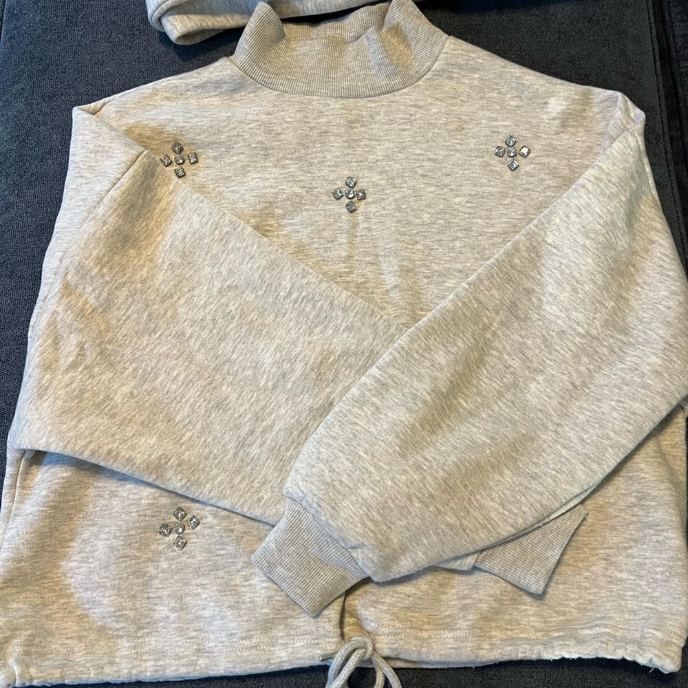 F21 Rhinestone sweatsuit